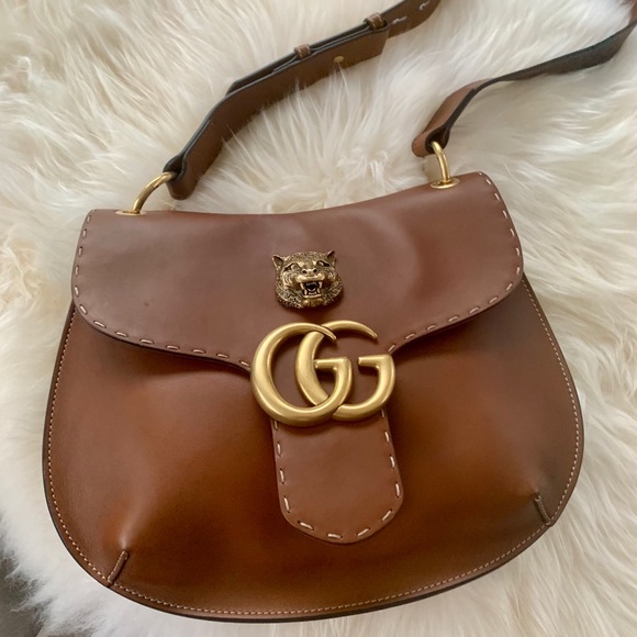 🚫⛔️SOLD⛔️🚫Gucci Gg Marmont Tan Tiger Bag - Picture 3 of 8